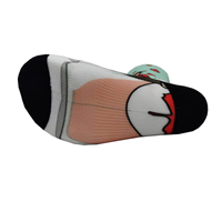 Chaussettes décontractées de printemps en polyester/coton respirant antidérapant de haute qualité avec design personnalisé coloré