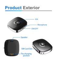 Rastreador GPS 4G para Mascotas, Mini Localizador GPS para Perros y Gatos, Dispositivo de Rastreo Antipérdida con Batería de Larga Duración, Compatible con Tarjeta Nano SIM