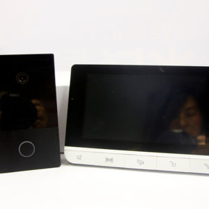 Connexion par câble à 2 fils <span class=keywords><strong>Sonnette</strong></span> vidéo Système d'interphone Ip à écran tactile de 7 pouces Interphone d'appartement - Product Image 1