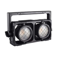 Projecteur LED extérieur étanche IP65 double tête 200W haute luminosité RGBW avec contrôle DMX512 pour effets d'ambiance et éclairage événementiel à température de couleur