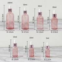 Flacon compte-gouttes en verre ambré pour cosmétiques, 5ml, 10ml, 15ml, 20ml, 30ml, 50ml, 100ml, multicolores, pour huiles – Offre Spéciale