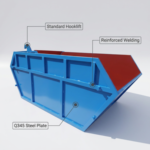 Conteneur à déchets industriel de grande capacité Highton, bac à déchets extérieur, haute efficacité, sécurité, longue durée de vie, certifié CE ISO pour les déchets - Product Image 6
