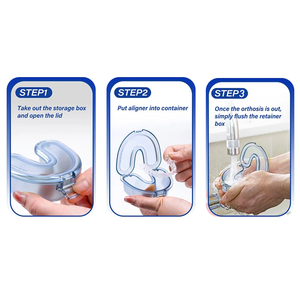 Estuche para Guardar Dentaduras Postizas en Forma de U, Contenedor Protector Dental para Retenedores Ortodónticos, Cuidado Bucal - Product Image 5