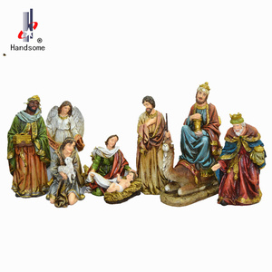Decoración exterior de 24 pulgadas, conjunto de estatuas para cuna navideña con nacimiento de Jesús - Product Image 2