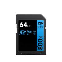 Kartu SD asli performa tinggi, 800X 32GB kartu SD 64GB 256GB 128GB kartu memori U3 4K V30 C10 U1 bahan plastik kamera