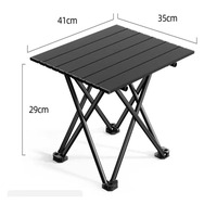Table de camping pliable en acier carbone au design moderne pour le camping en parc, la cour, facile à déplacer et à installer