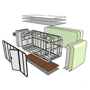 Kiosque Modulaire Préfabriqué Moderne pour Café-épicerie de Rue avec Auvent – Idéal pour les Espaces Commerciaux Extérieurs - Product Image 2
