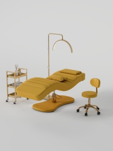 High-End Luxury Curved <b>Foldable</b> Portable Modern Metal Massage Bed with High-Density Foam - Product Image 6