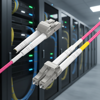 Câble de raccordement à fibre optique Aqua ZOERAX GXQ-OM4 LC LC OM4 Multimode Duplex 50/125m 10G/40G/100G avec gaine LSZH pour vente en gros