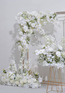 Ensemble de compositions florales de mariage, nouvelles hydrangeas en soie, gypsophile, décoration de <span class=keywords><strong>fond</strong></span> de mariage, décoration de fête, accessoires de photographie - Product Image 6