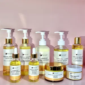 Noyeon Kurkuma Hautpflege-Set Anti-Akne Dunkelflecken Aufhellung Eigenmarke Seife Serum Peeling-Creme Gesichtswäsche Gesicht Hautpflege-Set