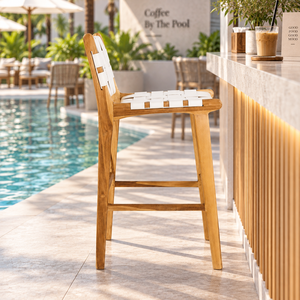 Silla de teca de calidad diseñada para ofrecer durabilidad duradera, soporte cómodo y belleza natural en cualquier entorno. - Product Image 1