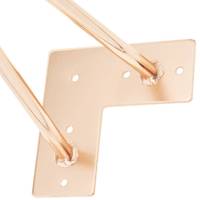Sondoly – Meilleures ventes : Pieds en métal couleur or rose pour projets de bricolage domestique et ameublement