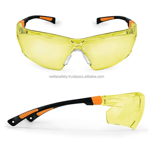 WELTA Factory ANSI Z87.1PC Anti-Fog and Scratch Resistant Wrap Around Lenses <b>Adjustable</b> Eye Protection Safety <b>Glasses</b> - Product Image 1