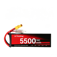 Baterai Lithium Ion Bersertifikat 5500mah 8000mah 6s 8S 12s 26.1V 52.2V untuk Sel Baterai FPV DRONE dan Perahu RC atau Mobil RC