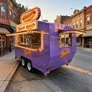 Food Truck per BBQ, Pizza, Hamburger, Gelato, Caffè, Produzione Personalizzata di Furgoni per Cibo da Strada in Vendita negli USA, Rimorchio per Cibo Turco - Product Image 2