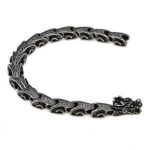 Pulsera Vikinga para Hombre, Acero Inoxidable, Joyería Pagana Nórdica, Estilo Gótico Biker, Cadena para Muñeca, Accesorio Medieval de Guerrero Nórdico - Product Image 3