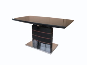 2023 vendita calda MDF tavoli <span class=keywords><strong>da</strong></span> sala <span class=keywords><strong>da</strong></span> pranzo bianchi allungabili lucidi - Product Image 4
