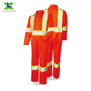 OEM Orange Premier Ensemble De Sécurité Avec Bande Réfléchissante Pour Vêtements De Travail Combinaison De Sécurité - Product Image 4
