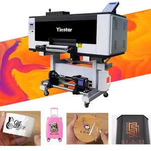 A3 UV DTF מדפסת UV קריסטל מדבקת מדפסת UV רול לגלגל מדפסת לחיות מחמד ב סרט לוגו ביצוע הדפסה מכונת עם i1600 ראש