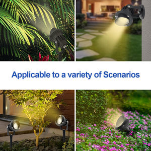 Projecteur LED d'extérieur à piquet 3W-12W IP65 étanche avec capteur de lumière AC 12-24V/110-220V en aluminium pour <span class=keywords><strong>jardin</strong></span> et aménagement paysager - Product Image 4