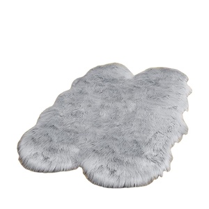 Alfombra <span class=keywords><strong>de</strong></span> piel <span class=keywords><strong>de</strong></span> oveja <span class=keywords><strong>de</strong></span> felpa suave y esponjosa, alfombra <span class=keywords><strong>de</strong></span> piel sintética blanca para sala <span class=keywords><strong>de</strong></span> estar, dormitorio, cabecera - Product Image 1