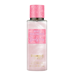 BodyPhilosophy Diamond Mist 250ml Spray corporal con purpurina de lujo para mujer Perfume con fragancia Floral de vainilla - Product Image 1