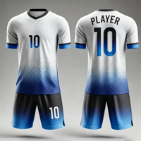 Maillot de football personnalisé avec nom imprimé numériquement, ensemble complet, vêtements de football en polyester à séchage rapide, OEM