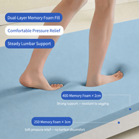 Surmatelas pliable en mousse à mémoire de forme pour lit simple, idéal pour le camping en voiture, les voyages routiers, matelas de couchage portable 90x190cm, rafraîchissant pour dortoir et camping en voiture