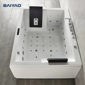 Baiyao <span class=keywords><strong>Jacuzzi</strong></span> de Hidromasaje con Cascada de Burbujas de Aire para <span class=keywords><strong>2</strong></span> <span class=keywords><strong>Personas</strong></span>, Bañera de Hidromasaje, Baño de Hielo, Spa Interior, <span class=keywords><strong>Jacuzzi</strong></span> Acrílico para Hotel y Villa - Product Image 6