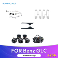 Kit d'éclairage ambiant pour voiture KYNCHO pour Mercedes Benz GLC X254, lampe décorative LED 12V, commande par application, éclairage intérieur automobile