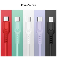 Câbles de données USB-C / USB / Micro-USB en silicone de 25 cm à 2 m à charge rapide, vente en gros d'usine pour iPhone 18