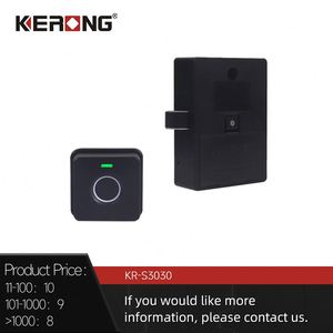 Kerong thông minh sinh trắc học tuôn ra-gắn cửa tủ khóa điện tử cảm biến vân tay với thẻ nhớ dữ liệu lưu trữ tùy chọn - Product Image 6