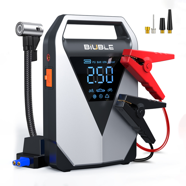 Car Jump Starter Power Bank 4500A Intelligent Emergency Battery Booster with Air Pump Portable Car Jump Starter