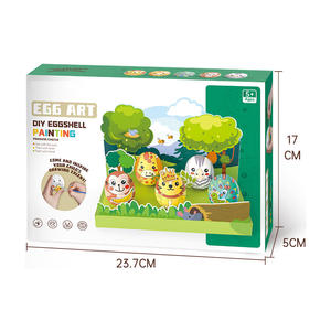 Divertido Diy Doodle pintura arte hecho a mano Mini huevo pintura Kit <span class=keywords><strong>bosque</strong></span> Animal cáscara de huevo Graffiti dibujo juguete - Product Image 4