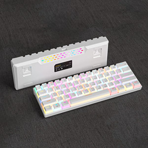For New <b>USB</b> Mechanical Gaming <b>Keyboard</b> Wired 61% With 18 Style Colorful RGB Backlit Custom Swappable Keycaps KA616 <b>Keyboard</b> RGB - Product Image 3