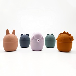 BPA miễn phí vui 6-12-18 tháng + toddle bồn tắm đồ chơi động vật hình dạng Silicone bé tắm Đồ chơi bộ - Product Image 5