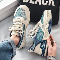 Sepatu Kanvas Pria Baru Musim Semi, Bernapas, Trendi, Cocok untuk Semua Gaya, Sol Tebal, Sneakers Kasual, Sepatu Skateboard, Sepatu Ayah untuk Pria