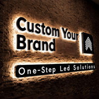 Enseigne LED 3D Murale Intérieure pour Logo d'Entreprise, Réception, Salon de Beauté, et Enseigne Lumineuse Extérieure pour Magasin