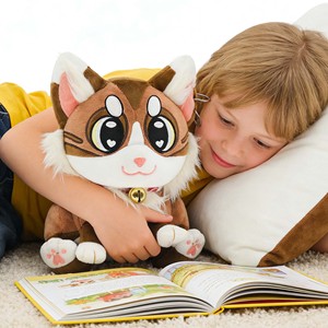 Peluche <span class=keywords><strong>chaton</strong></span> personnalisée OEM ODM à faible MOQ, adorable et moelleuse, pour cadeau d'enfant et mascotte promotionnelle - Product Image 1