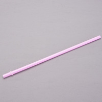 Fourniture directe d'usine de pailles de 7mm de diamètre Accessoires de gobelets en plastique de couleur unie Pailles réutilisables