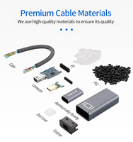 Adaptateur ULT-unite USB 3.1 Type-C vers Mini DP 4K 60Hz avec connecteurs plaqués or et blindage combiné pour connecter un MacBook à un écran