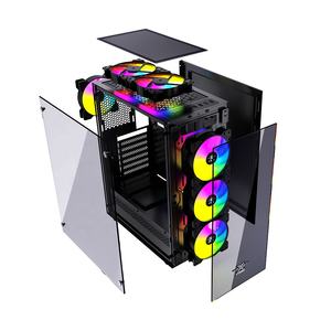 Ventilateurs en verre trempé <span class=keywords><strong>2022</strong></span> Offre Spéciale ATX <span class=keywords><strong>PC</strong></span> tours boîtier d'ordinateur de jeu avec noir - Product Image 4