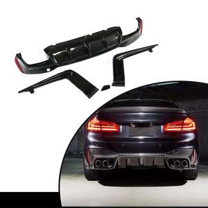 BMW 5シリーズ G30 G38 <span class=keywords><strong>M</strong></span>スポーツ 2018 2019 2020 2021 2022用 カーボンファイバー リアバンパー ディフューザー - Product Image 1