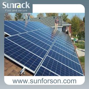 太陽エネルギーフレームパネル太陽光発電モジュールソーラータイル屋根取り付け構造タイル屋根ソーラー取り付け - Product Image 5