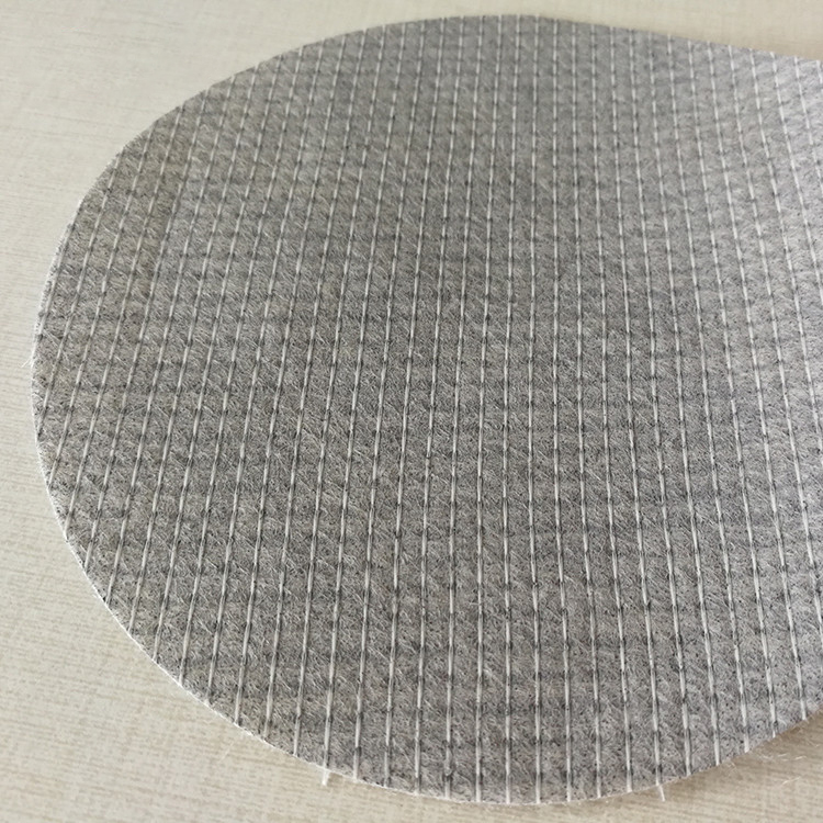 Beige and Grey 100% Polyester Stitch Bond Fabric for Mattress Bottom