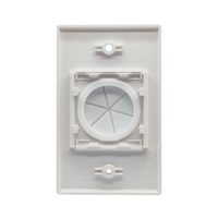 Grommet en silicone flexible, plaque murale standard américaine 1 gang, entrée de câble et plaque de passage