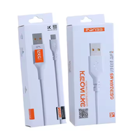 Accessoires de moulage électronique imprimés personnalisés carton d'emballage en papier blanc pour câble de données USB câble de charge