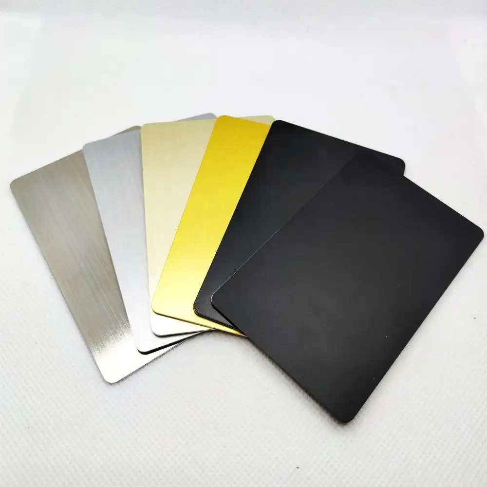 Metal Cartão NFC Imprimível A Laser Metal e PVC Híbrido Cartão NFC Oculto