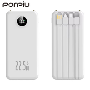 Banques d'alimentation à charge rapide PD22.5W/20W 20000mAh Banque d'alimentation ultra-mince avec écran LED Banque d'alimentation pour Apple & <span class=keywords><strong>Huawei</strong></span> - Product Image 1